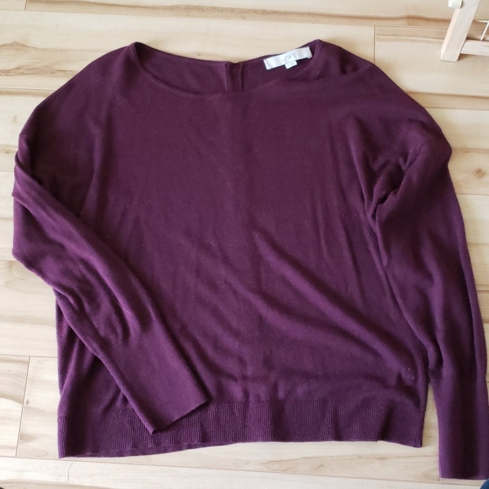 Burgundy Loft Sweater, Women's M